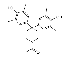 1-[4,4-bis(4-hydroxy-3,5-dimethylphenyl)piperidin-1-yl]ethanone Structure