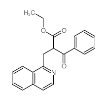 ethyl 2-(isoquinolin-1-ylmethyl)-3-oxo-3-phenyl-propanoate structure