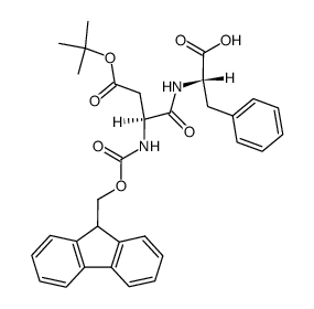 Fmoc-L-Asp(O-t-Bu)-L-Phe-OH Structure