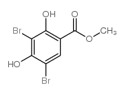 3,5-二溴-2,4-二羟基苯甲酸甲酯结构式