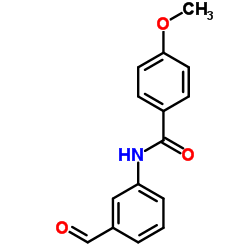 N-(3-FORMYLPHENYL)-4-METHOXYBENZAMIDE结构式