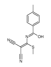 N-(2,2-dicyano-1-methylsulfanylethenyl)-4-methylbenzamide结构式