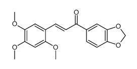 (2E)-1-(1,3-benzodioxol-5-yl)-3-(2,4,5-trimethoxyphenyl)-2-propen-1-one Structure