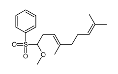 (1-methoxy-4,8-dimethylnona-3,7-dienyl)sulfonylbenzene结构式