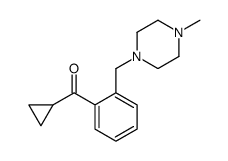 CYCLOPROPYL 2-(4-METHYLPIPERAZINOMETHYL)PHENYL KETONE结构式