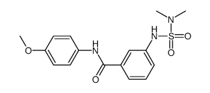 3-(dimethylsulfamoylamino)-N-(4-methoxyphenyl)benzamide结构式