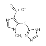 1H-1,2,4-Triazole,5-[(1-methyl-4-nitro-1H-imidazol-5-yl)thio]- picture