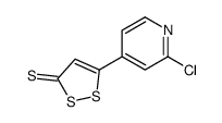 5-(2-chloropyridin-4-yl)dithiole-3-thione结构式