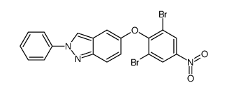 5-(2,6-dibromo-4-nitrophenoxy)-2-phenylindazole结构式