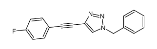 1-benzyl-4-[2-(4-fluorophenyl)ethynyl]triazole Structure