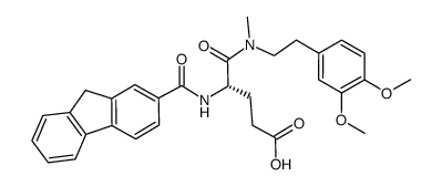 N-[2-(3,4-dimethoxyphenyl)ethyl]-N2-(9H-fluoren-2-ylcarbonyl)-N-methyl-L-αglutamine Structure