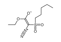 2-diazonio-1-ethoxy-2-pentylsulfonylethenolate Structure