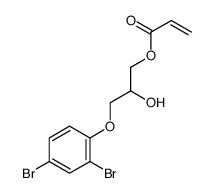 3-(2,4-dibromophenoxy)-2-hydroxypropyl acrylate结构式