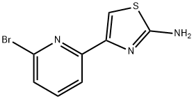 4-(6-bromo-2-pyridinyl)-1,3-thiazol-2-amine Structure