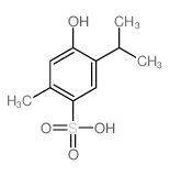 Benzenesulfonic acid,4-hydroxy-2-methyl-5-(1-methylethyl)-结构式