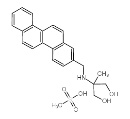 1,3-Propanediol, 2-((2-chrysenylmethyl)amino)-2-methyl-, methanesulfon ate (salt) Structure