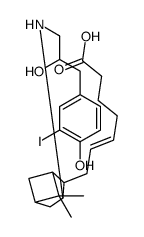 (E)-7-[3-[[2-hydroxy-3-(4-hydroxy-3-iodophenyl)propyl]amino]-6,6-dimethyl-4-bicyclo[3.1.1]heptanyl]hept-5-enoic acid结构式