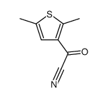 (2,5-dimethyl-[3]thienyl)-glyoxylonitrile Structure