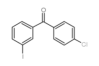 (4-chlorophenyl)-(3-iodophenyl)methanone structure