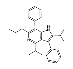 2,4-diisopropyl-3,7-diphenyl-6-propyl-1H-pyrrolo[3,2-c]pyridine Structure