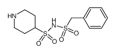 N-(benzylsulfonyl)piperidine-4-sulfonamide Structure