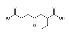 2-ethyl-4-oxo-heptanedioic acid结构式