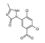 2-(2,4-二氯-5-硝基苯基)-1,2-二氢-5-甲基-3H-1,2,4-三唑-3-酮结构式