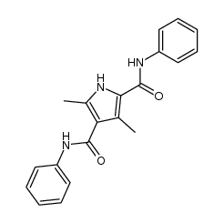 3,5-dimethyl-N,N'-diphenyl-1H-pyrrole-2,4-dicarboxamide Structure