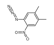 1-azido-4,5-dimethyl-2-nitrobenzene结构式