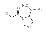 Oxazolidine, 3-(chloroacetyl)-4-(1-methylethyl)-, (S)- (9CI) structure