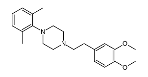 1-[2-(3,4-dimethoxyphenyl)ethyl]-4-(2,6-dimethylphenyl)piperazine结构式