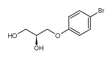 (S)-3-(4-bromophenoxy)propane-1,2-diol Structure