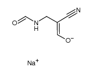 sodium 2-cyano-3-formamidoprop-1-en-1-olate structure