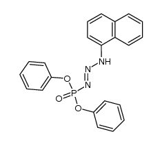 1-(1-naphtyl)-3-diphenoxyphosphinyltriazene Structure