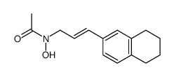 N-(3-(5,6,7,8-tetrahydro-2-naphthyl)prop-2-enyl)acetohydroxamic acid Structure