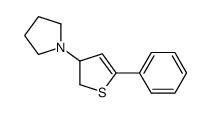 1-(5-phenyl-2,3-dihydrothiophen-3-yl)pyrrolidine结构式