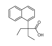 2-ETHYL-2-(NAPHTHALEN-1-YL)BUTANOIC ACID Structure