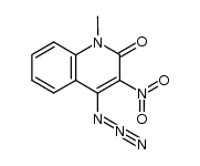 4-Azido-1-methyl-3-nitro-2(1H)-chinolon Structure