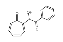 2-(1-hydroxy-2-oxo-2-phenylethyl)tropone结构式