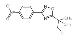 5-(1-氯-2-甲基丙烷-2-基)-3-(4-硝基苯基)-1,2,4-噁二唑结构式