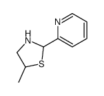 5-methyl-2-pyridin-2-yl-1,3-thiazolidine Structure