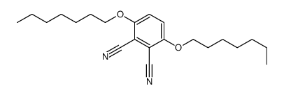 3,6-diheptoxybenzene-1,2-dicarbonitrile Structure