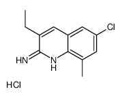 2-Amino-6-chloro-3-ethyl-8-methylquinoline hydrochloride structure