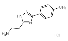 {2-[3-(4-Methylphenyl)-1H-1,2,4-triazol-5-yl]-ethyl}amine hydrochloride结构式