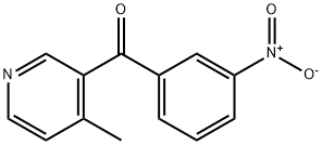 4-Methyl-3-(3-nitrobenzoyl)pyridine Structure