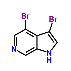 3,4-Dibromo-6-azaindole structure