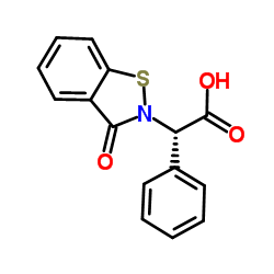 (2S)-(3-Oxo-1,2-benzothiazol-2(3H)-yl)(phenyl)acetic acid图片