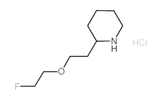 2-[2-(2-Fluoroethoxy)ethyl]piperidine hydrochloride Structure