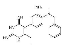 5-[3-amino-4-[benzyl(methyl)amino]phenyl]-6-ethylpyrimidine-2,4-diamine Structure