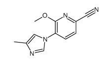 6-Methoxy-5-(4-Methyl-1H-Imidazol-1-Yl)Picolinonitrile structure